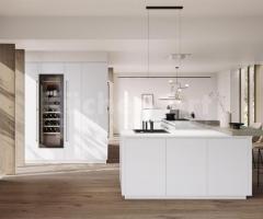 Cuisine moderne : Élégance Minimaliste avec Équipements Haut de Gamme et Cave à Vin Réfrigérée