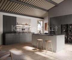Cuisine industrielle moderne | Gris texturé & design fonctionnel