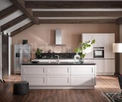 Cuisine en bois blanc satin – Élégance moderne & confort absolu