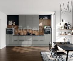 Cuisine PERFECT BRILLANT gris perle | Design épuré et contrasté