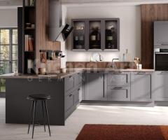 Cuisine rustique en graphite mat à cadre – ROMA | Charme naturel & modernité