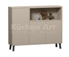 Buffet crème design surélevé | Élégance et fonctionnalité