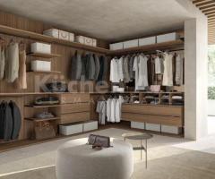 Dressing d’angle ouvert Up&Down – Modularité naturelle et style épuré
