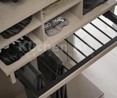 Dressing d’angle Up&Down avec armoire double face – Élégance sobre & rangement optimisé