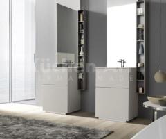 Salle de bains bois avec vasque intégrée – Design italien chaleureux