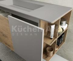 Salle de bains minimaliste bois & gris – Design épuré et contemporain