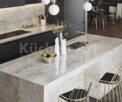 Cuisine en Dekton Laurent : élégance marbrée et performance durable